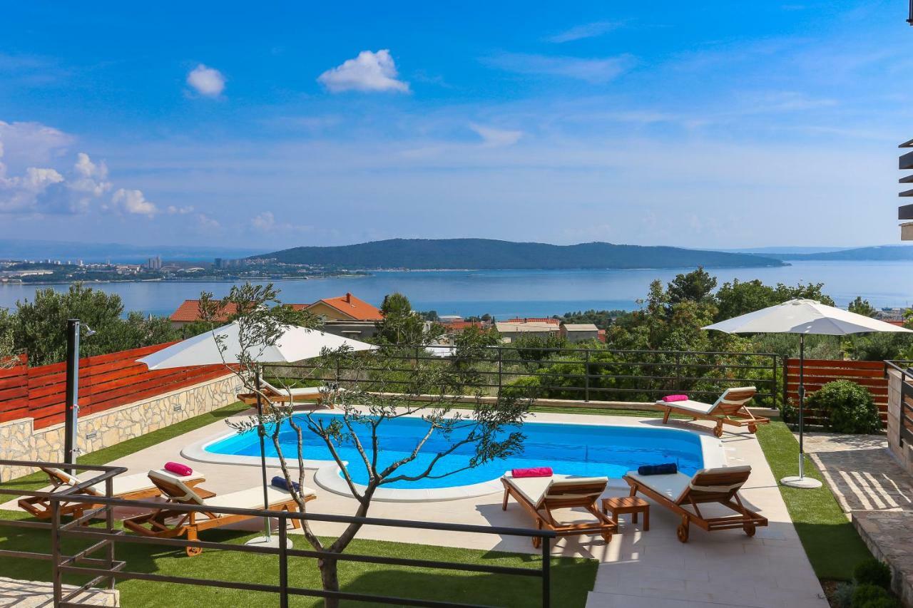 Holiday Home Magic View With Private Heated Pool Kaštela Exterior foto